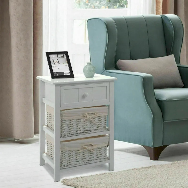 Oversized Chenille Convertible Chair Bed with Ottoman, Storage & USB Charging