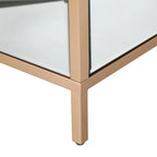 Modern Contemporary 17.7 Wide 3-Drawer Mirrored Side Table Chest Storage Dresser Nightstand