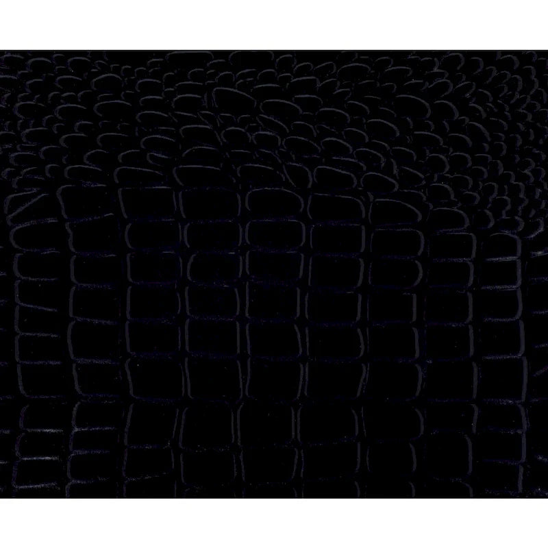 Black LED Faux Leather Tufted Bed with Mirrored Headboard & Crystal Accents