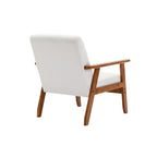 Leisure Chair with Solid Wood Armrest and Feet for Living Room Bedroom Studio chair