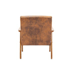 Leisure Chair with Solid Wood Armrest and Feet for Living Room Bedroom Studio chair
