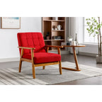 Leisure Chair with Solid Wood Armrest and Feet for Living Room Bedroom Studio chair