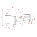 Modern Living Room Furniture Loveseat