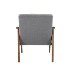 Fabric Accent Armchair with Rubberwood Legs – Plush Cushions, 330 lb Capacity