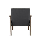 Fabric Accent Armchair with Rubberwood Legs – Plush Cushions, 330 lb Capacity