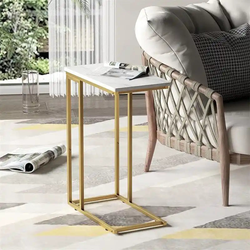 Small C Shaped End Table - 10D x 18.1W x 25H