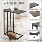 Small C Shaped End Table - 10D x 18.1W x 25H