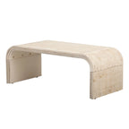 Minimalist Coffee Table with Curved Art Deco Design