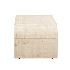 Minimalist Coffee Table with Curved Art Deco Design