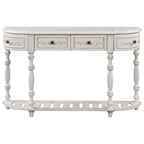 Modern Console Table with 4 Drawers and 1 Shelf