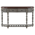 Modern Console Table with 4 Drawers and 1 Shelf