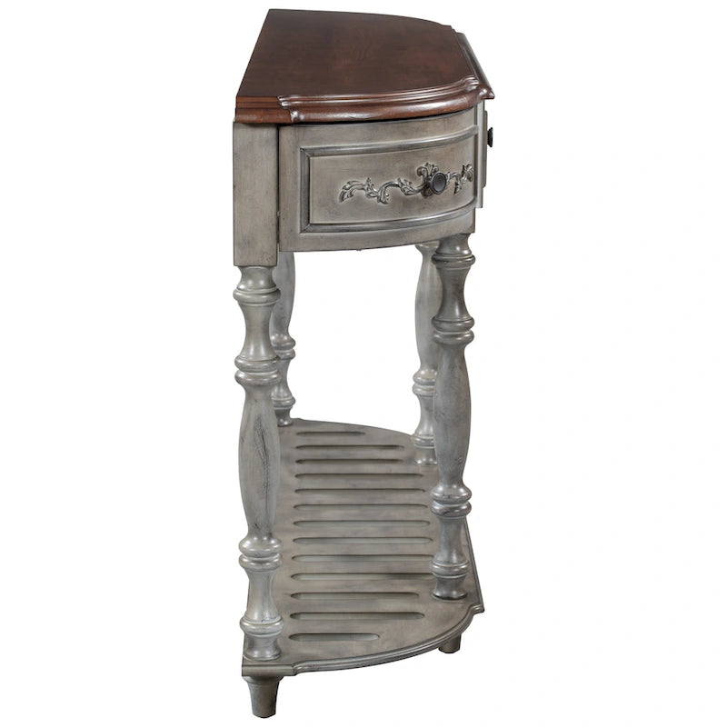 Modern Console Table with 4 Drawers and 1 Shelf