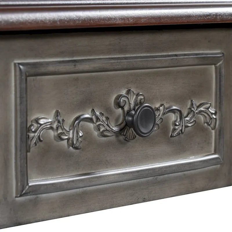 Modern Console Table with 4 Drawers and 1 Shelf
