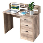 43.31 3 Drawers Wooden Computer Desk with Letter File Cabinet