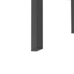 Set of 2, Modern Tempered Glass Tea Table Coffee Table End Table, Square Table for Living Room, Black