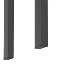 Set of 2, Modern Tempered Glass Tea Table Coffee Table End Table, Square Table for Living Room, Black