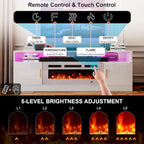70Fireplace Entertainment Center with 36 Electric Fireplace