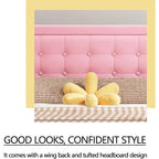 Upholstered Platform Bed Frame with Button-Tufted Headboard – No Box Spring