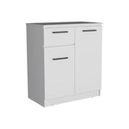 Compact Dresser with 2-Door Cabinet & Drawer – White or Black