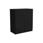 Compact Dresser with 2-Door Cabinet & Drawer – White or Black