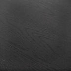 Farmhouse Black 79" Solid Wood Dining Table – Trestle Base, Seats 6