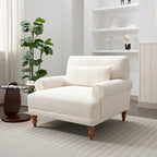 Modern Outdoor Club Chair – Aluminum Frame, Slat Design, Water-Resistant Cushions