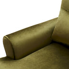 Modern Outdoor Club Chair – Aluminum Frame, Slat Design, Water-Resistant Cushions