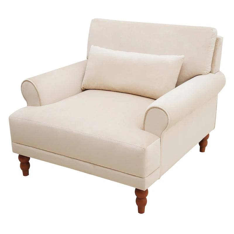 Modern Outdoor Club Chair – Aluminum Frame, Slat Design, Water-Resistant Cushions