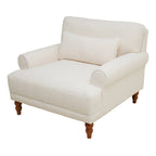 Modern Outdoor Club Chair – Aluminum Frame, Slat Design, Water-Resistant Cushions