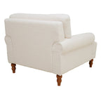 Modern Outdoor Club Chair – Aluminum Frame, Slat Design, Water-Resistant Cushions